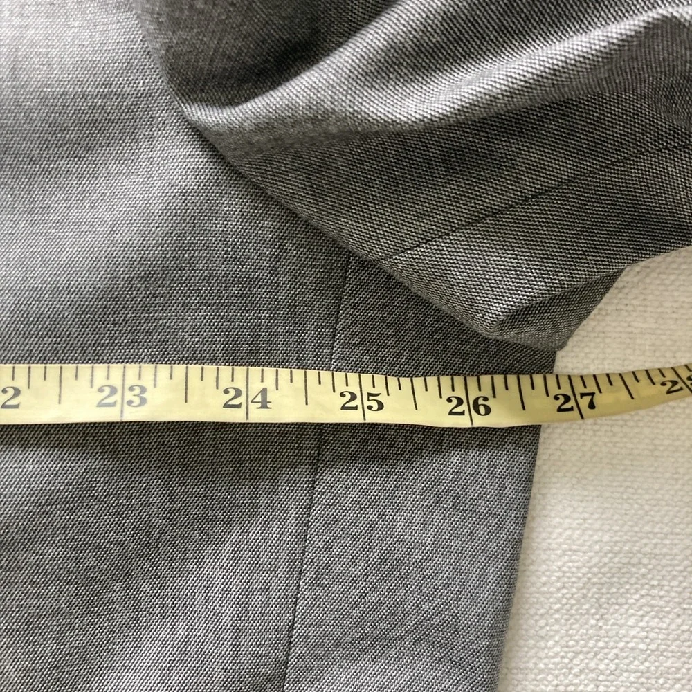 Haggar Suit Mens 50R Gray 2 Button Polyester Rayon Pants 42W 30L